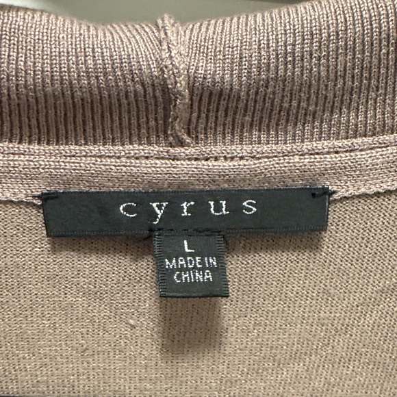 Cyrus Hooded Cardigan in Taupe. L. Like New! - Picture 3 of 4